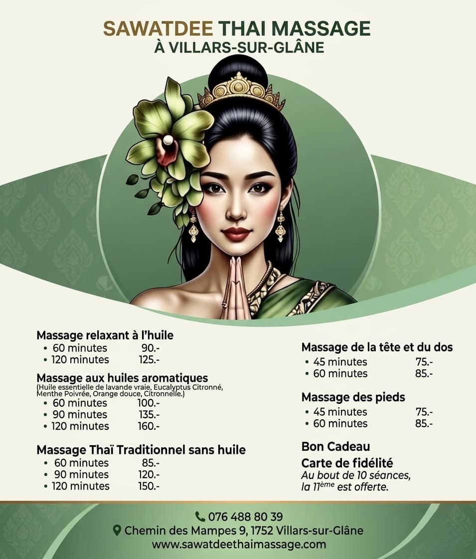 SAWATDEE Thaï Massage – Thai Massage in Villars-sur-Glâne