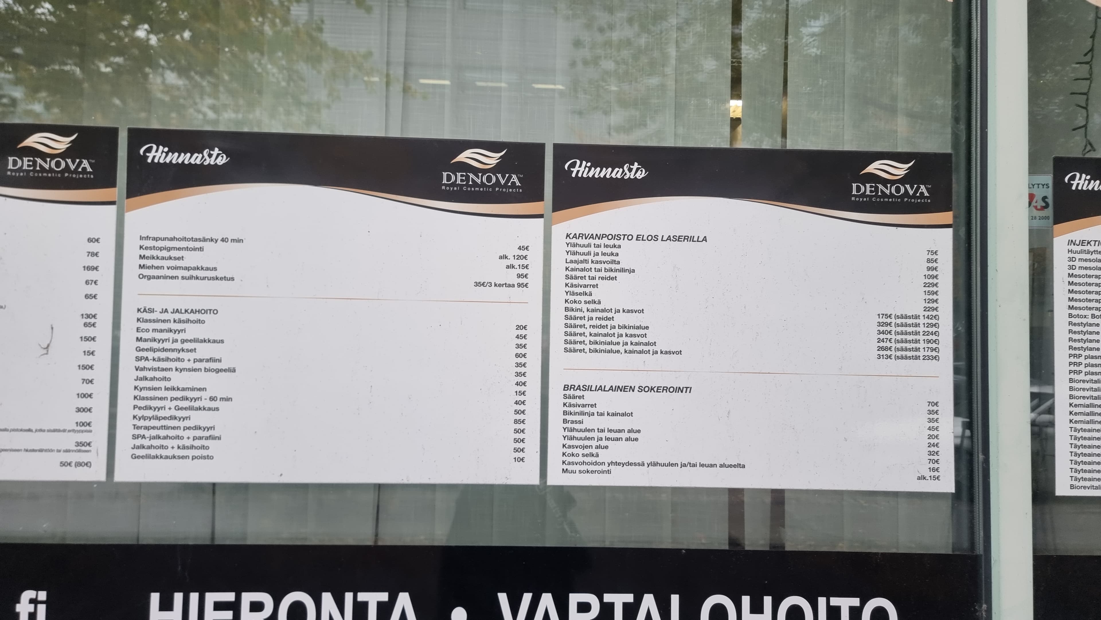 Kuva 2: Denova Kauneushoitola Helsinki