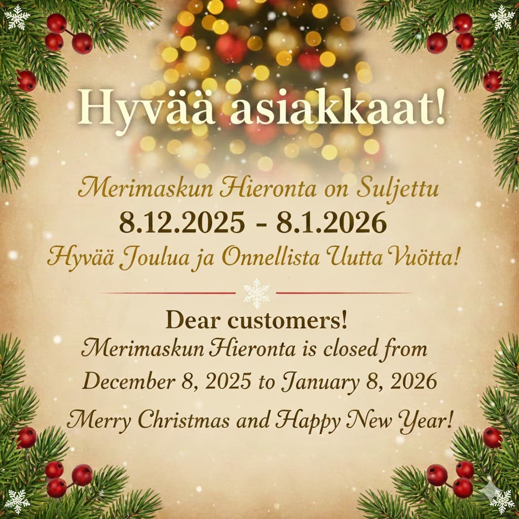 Kuva 3: Merimaskun Hieronta