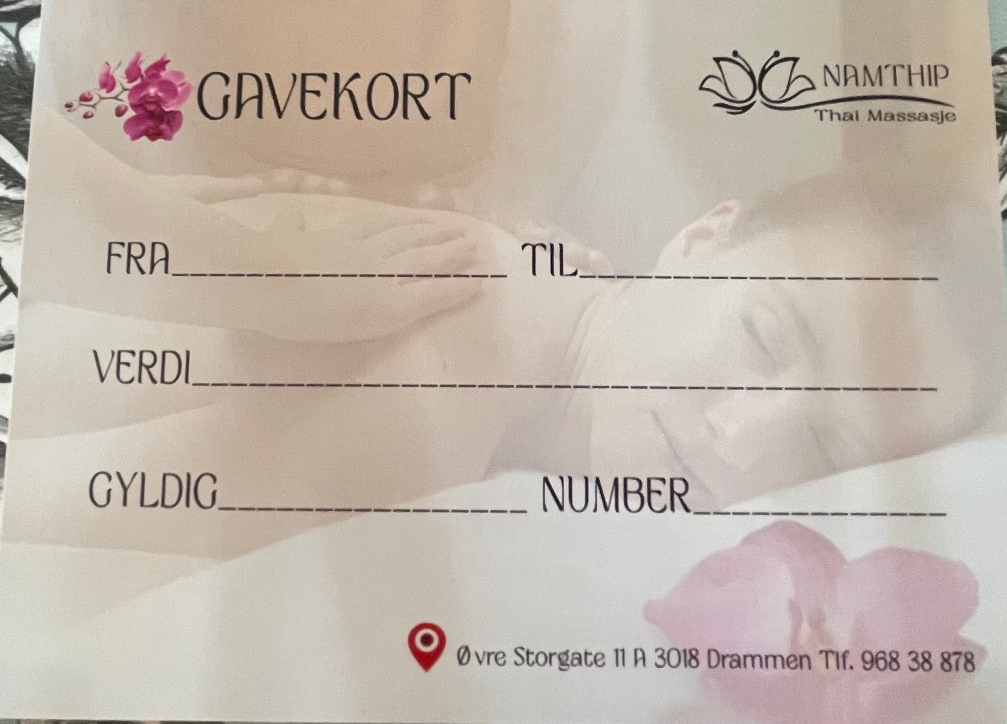 Namthip Thaimassasjebehandling – Thaimassasje in Drammen
