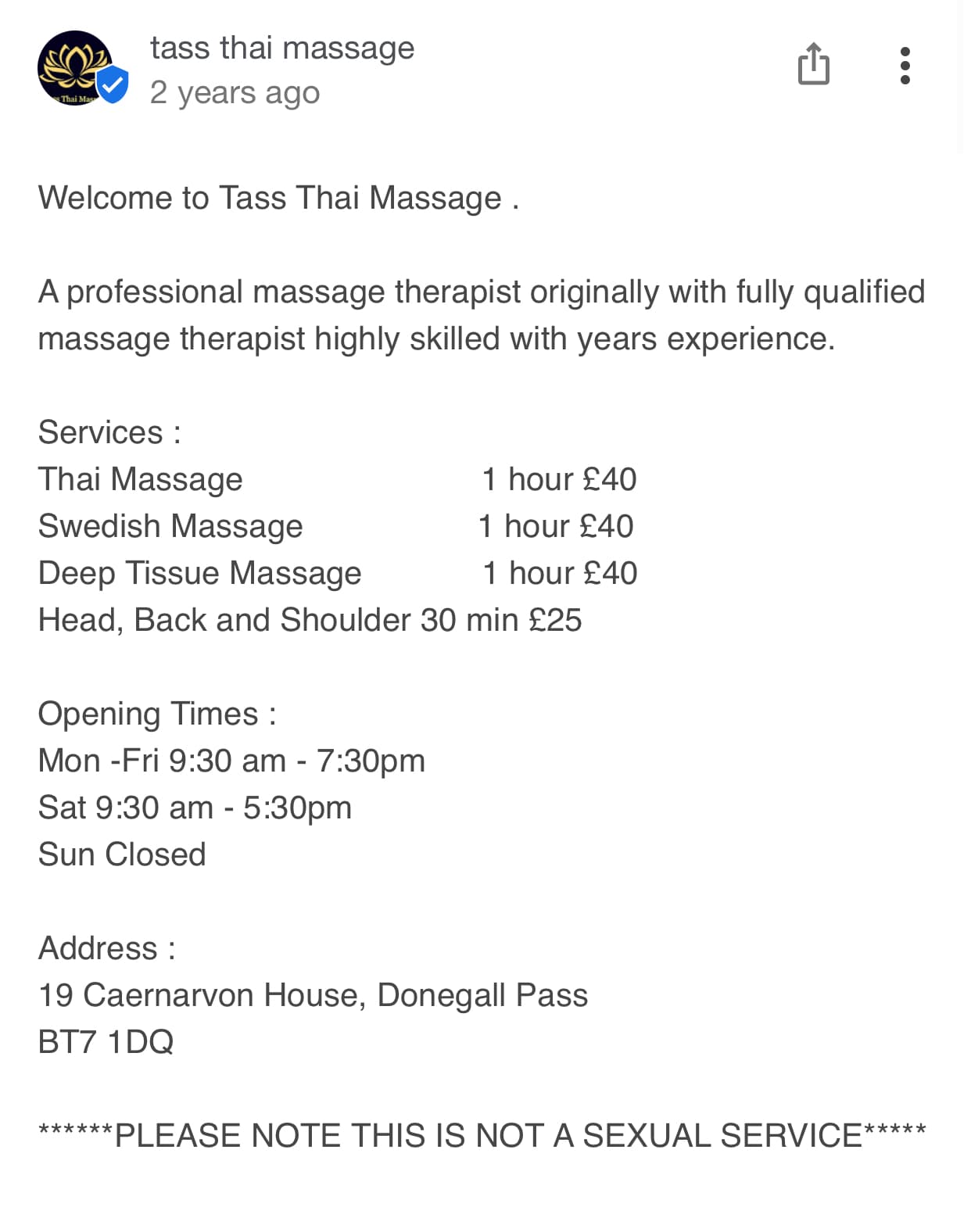 Photo 3 of tass thai massage