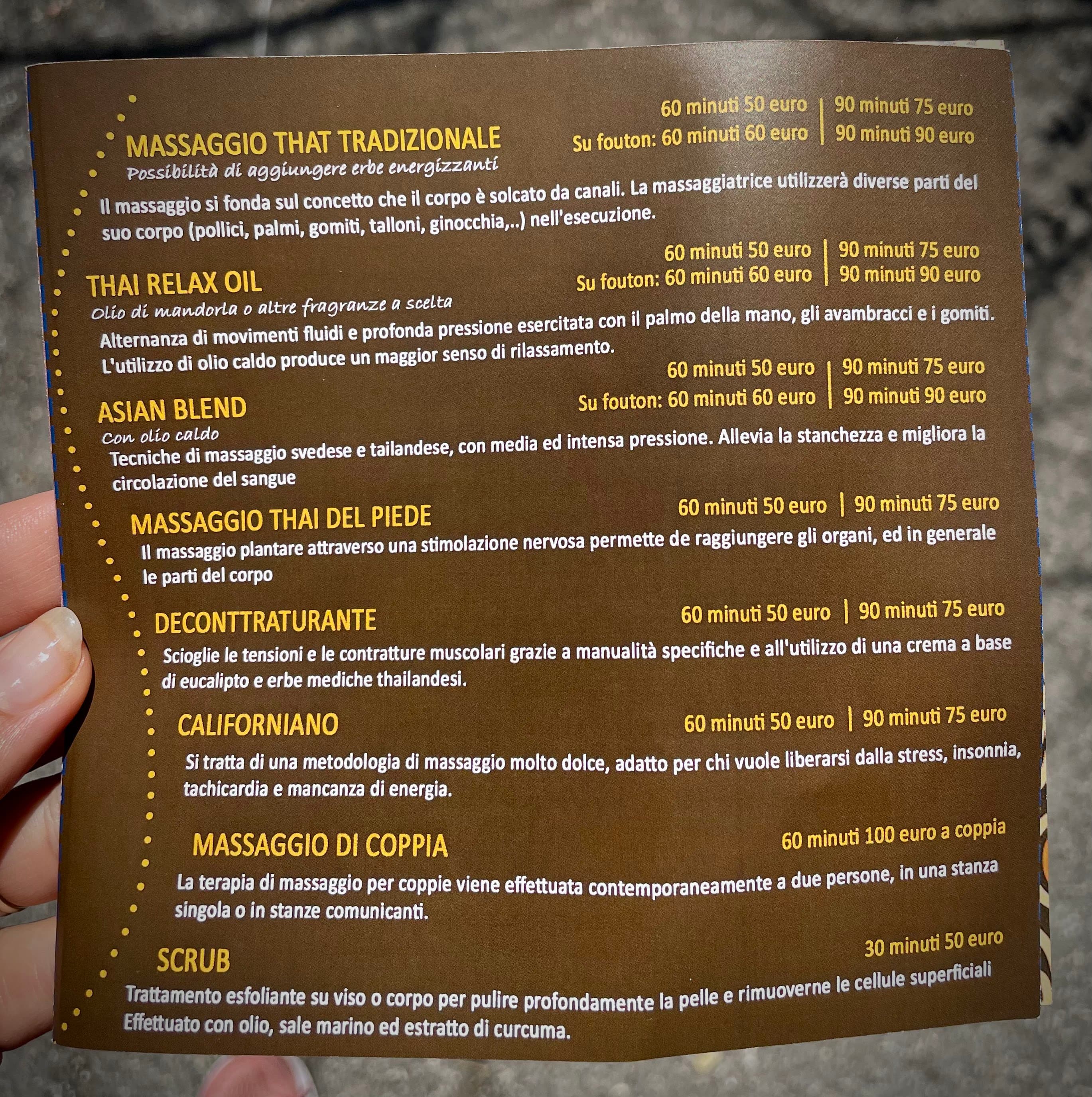 Sensothai – massaggio thai in Rome