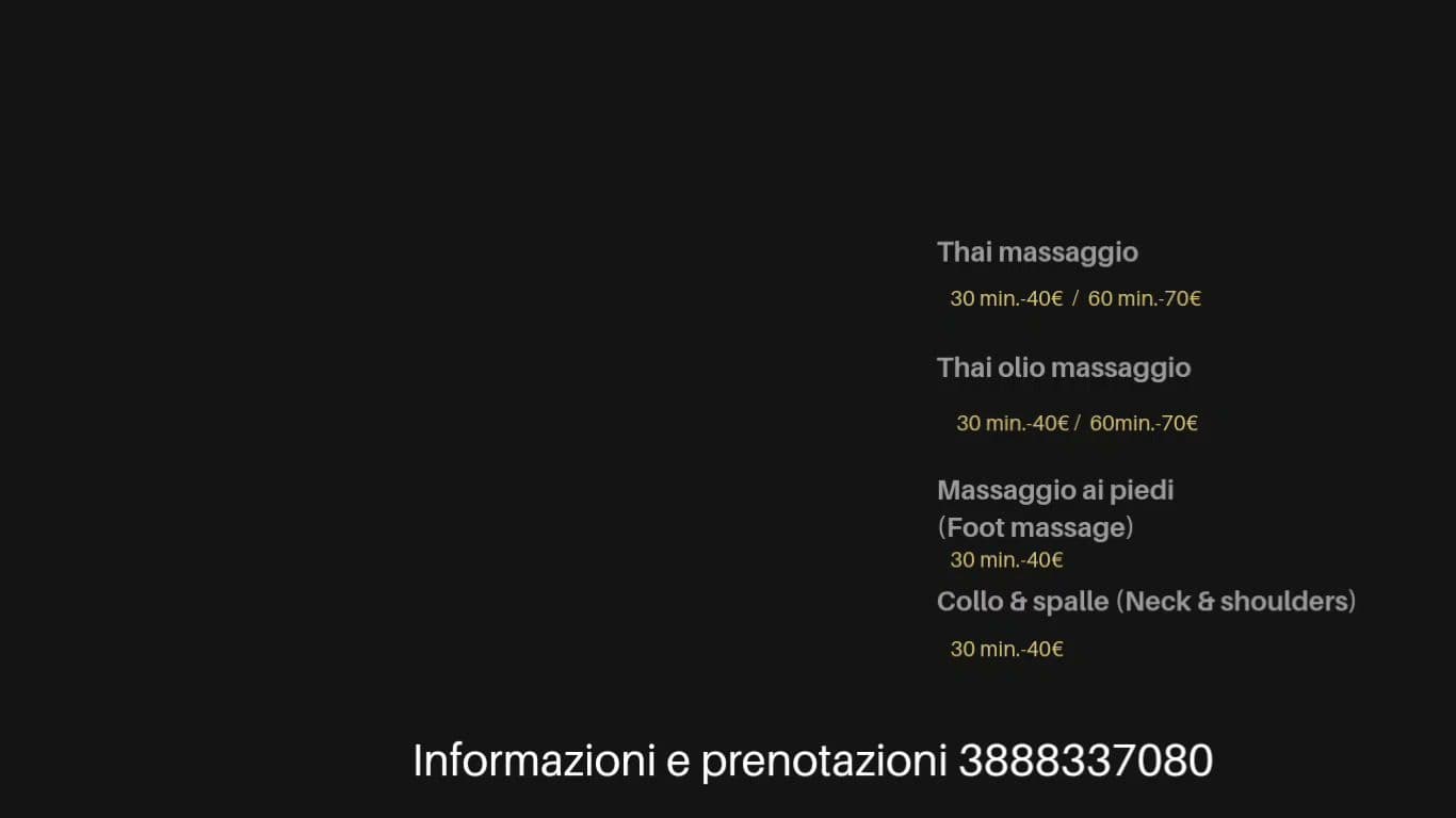 Thai Siam Massaggio – massaggio thai in Naples