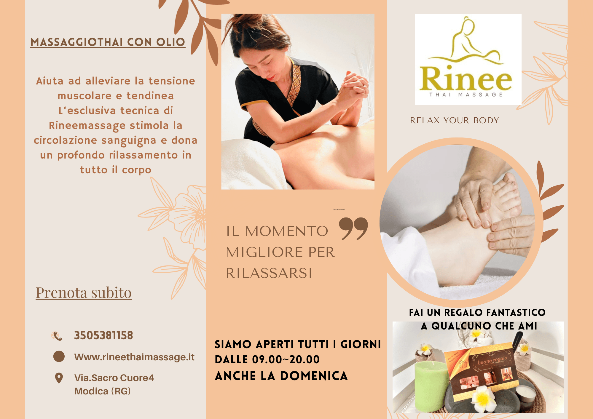 Rineethaimassage – massaggio thai in Ragusa