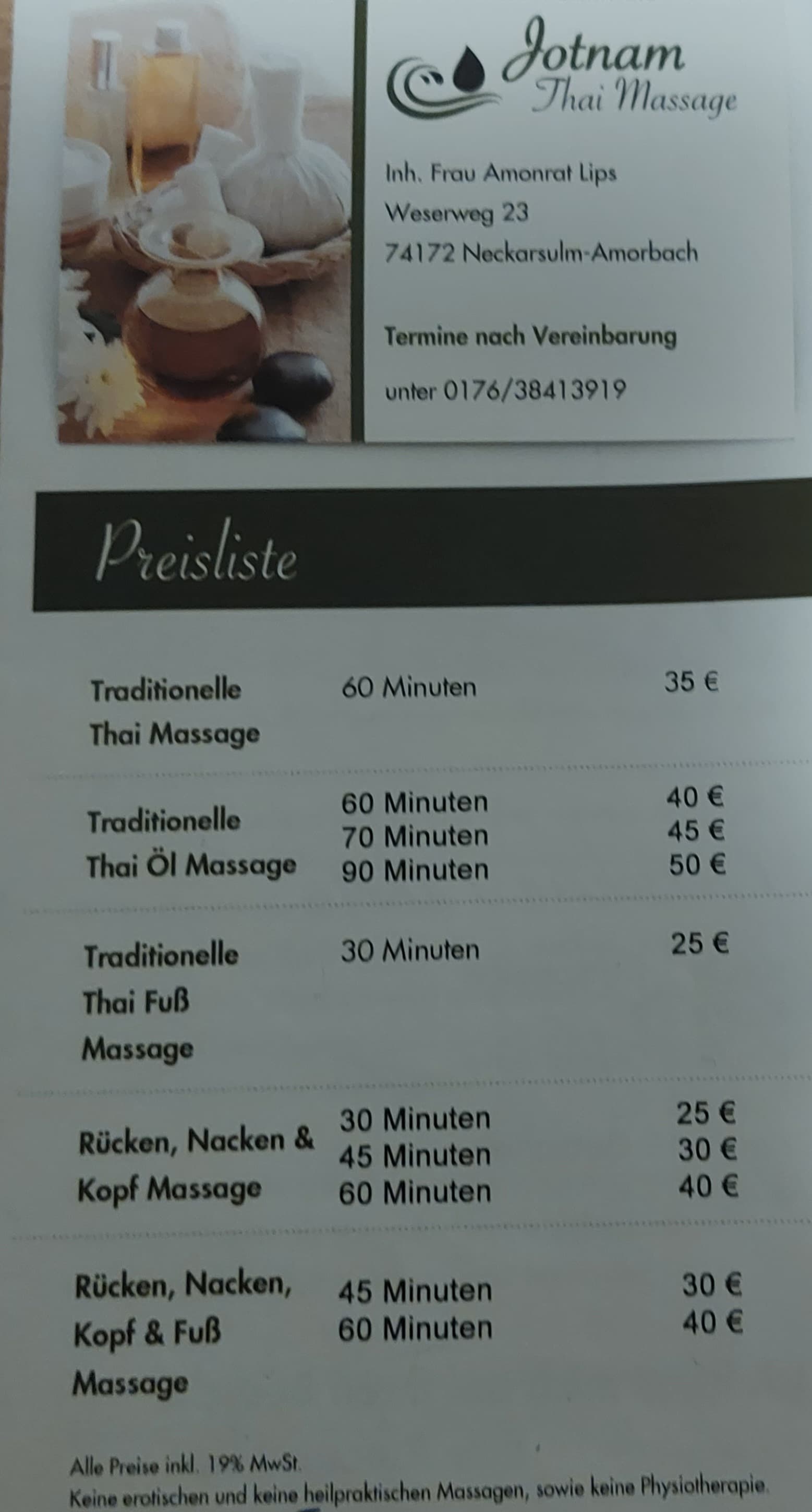 Foto 3 von Jotnam Thai Massage