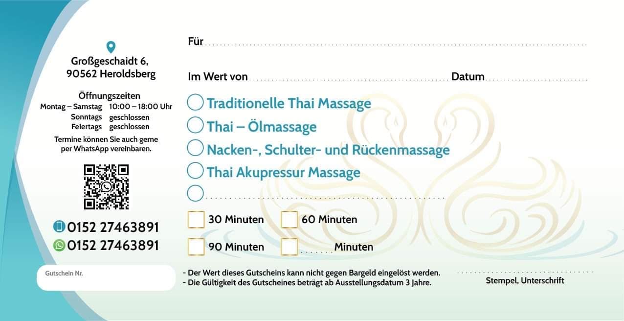 Arriya Thai Wellness Massage – Thai Massage in Erlangen