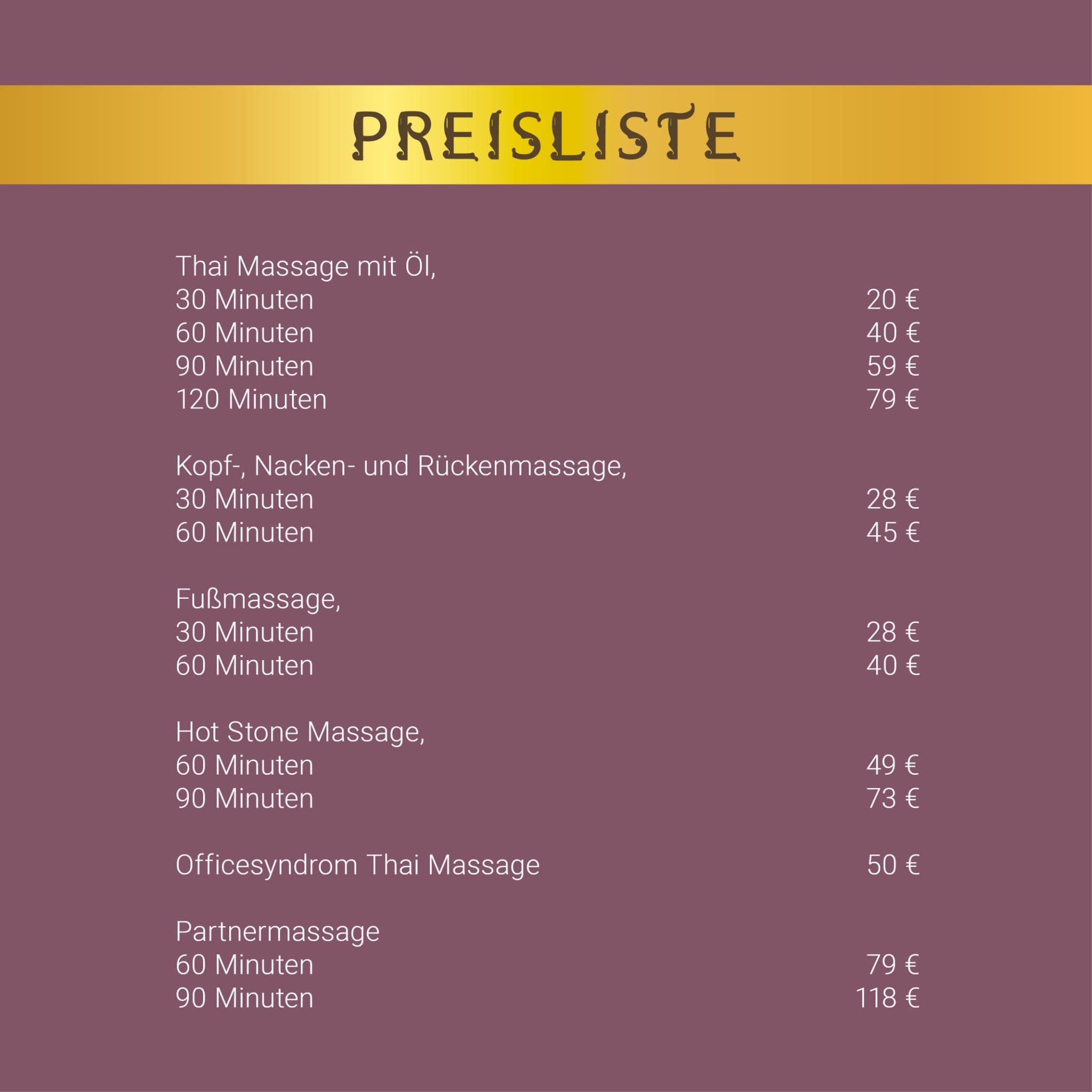 Foto 3 von NIPHAS THAI WELLNESS UND MASSAGE
