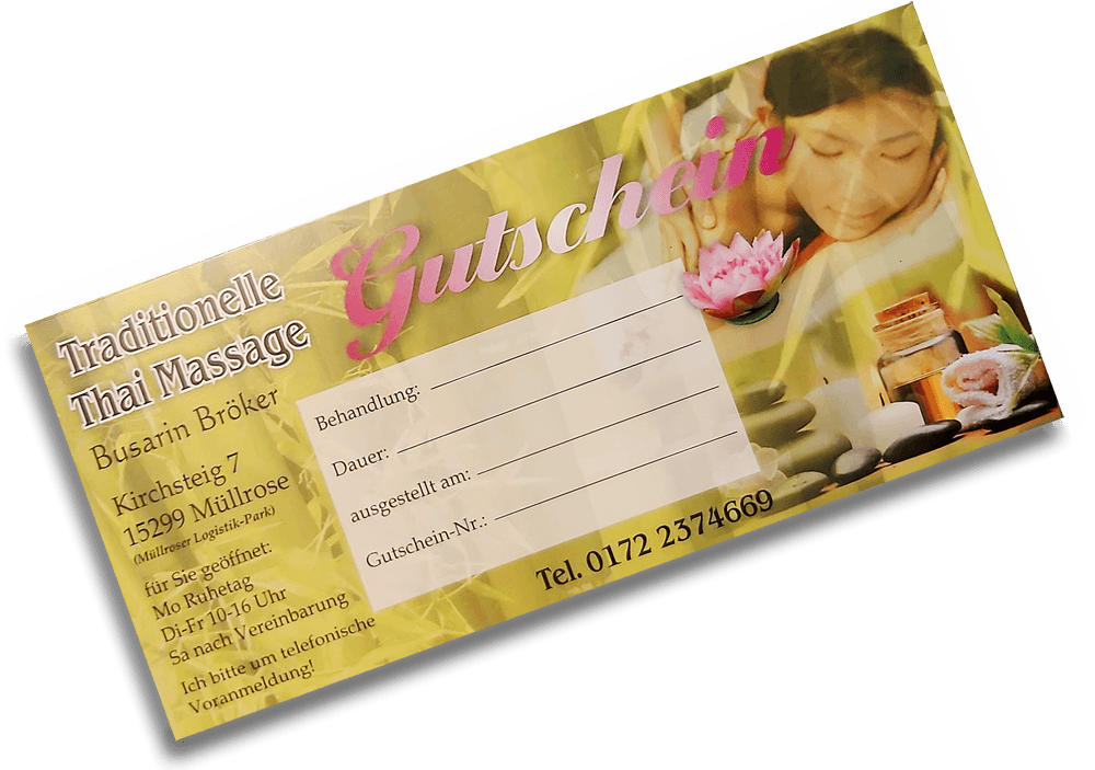 Traditionelle Thai Massage Busarin Bröker – Thai Massage in Frankfurt (Oder)