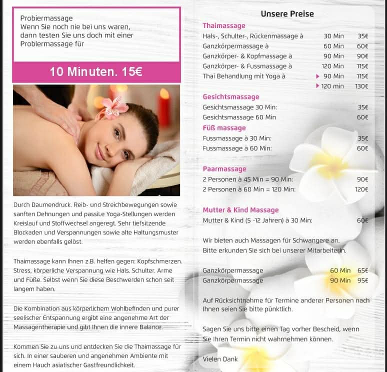 Foto 2 von Plumeria Thaimassgae und Pediküre-Maniküre