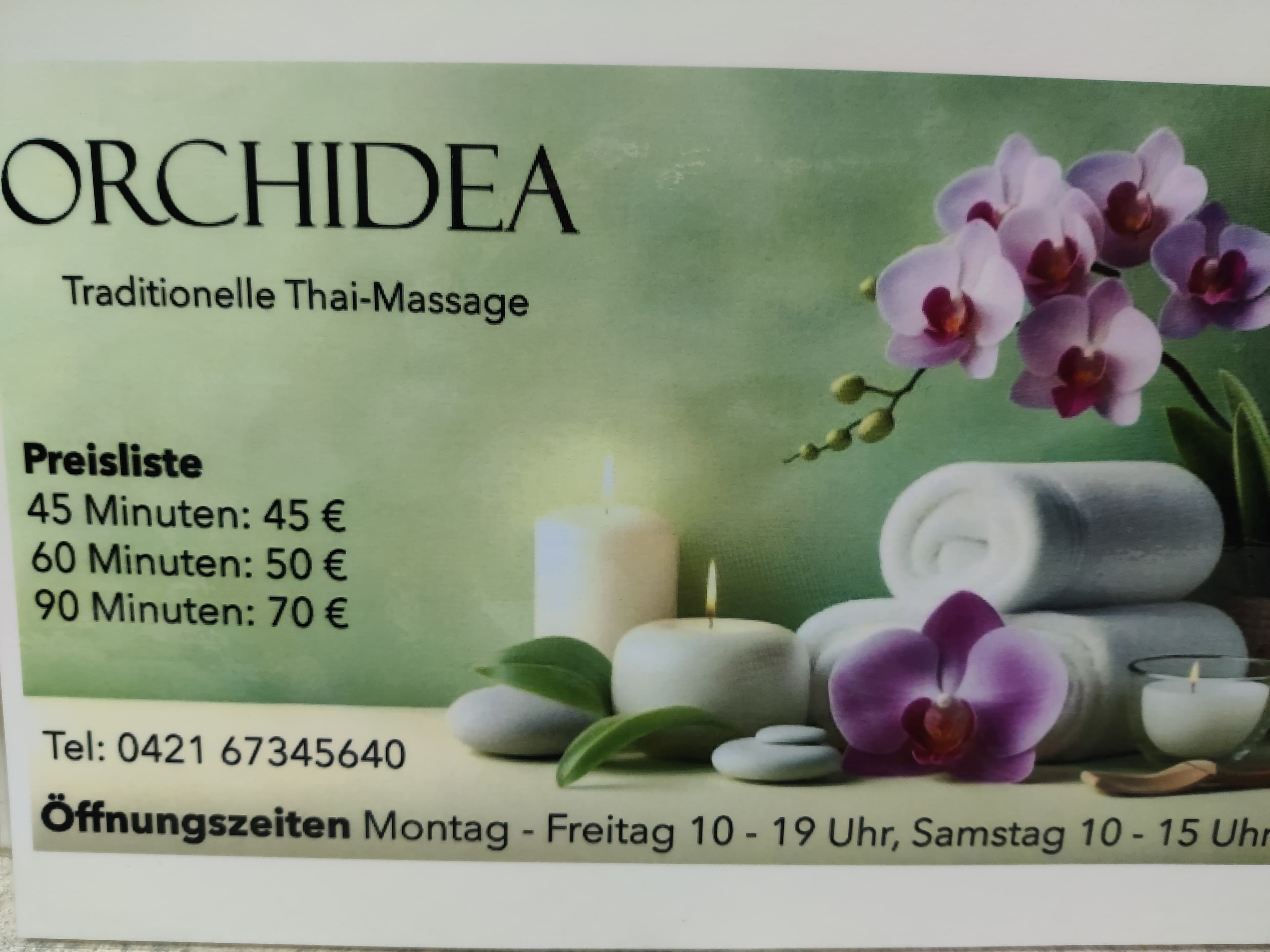 Orchidea Traditionelle Thai-Massage – Thai Massage in Bremen