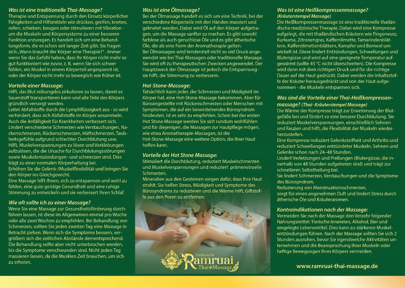 Ramruai Thaimassage – Thai Massage in Hamburg