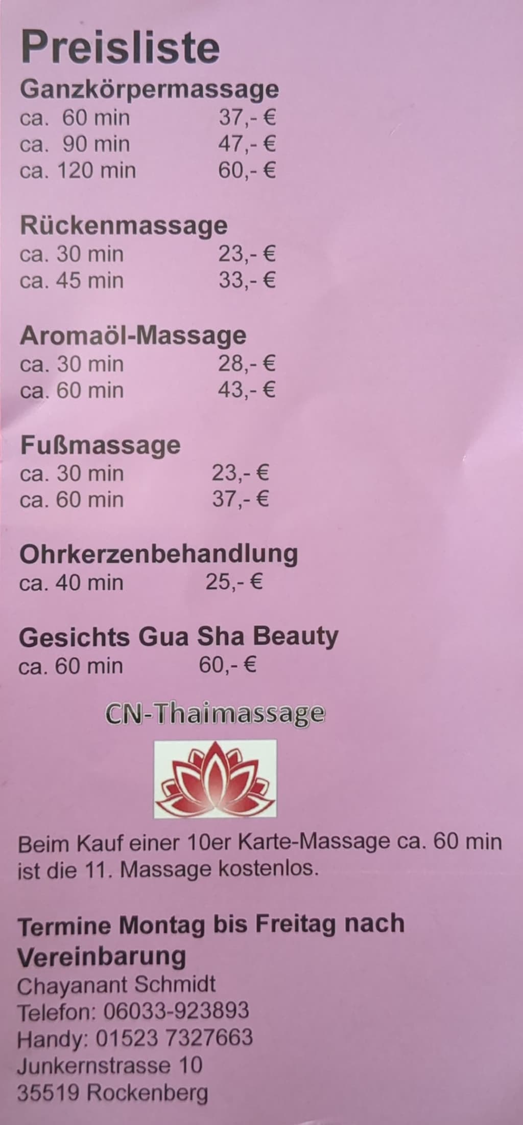 Foto 3 von CN-Thaimassage