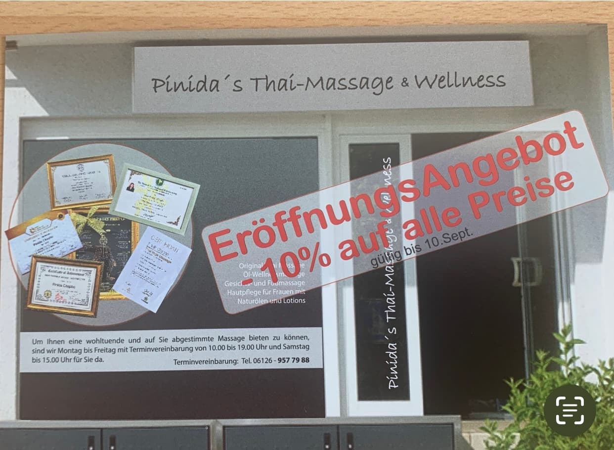 Pinida's Thai-Massage – Thai Massage in Wiesbaden
