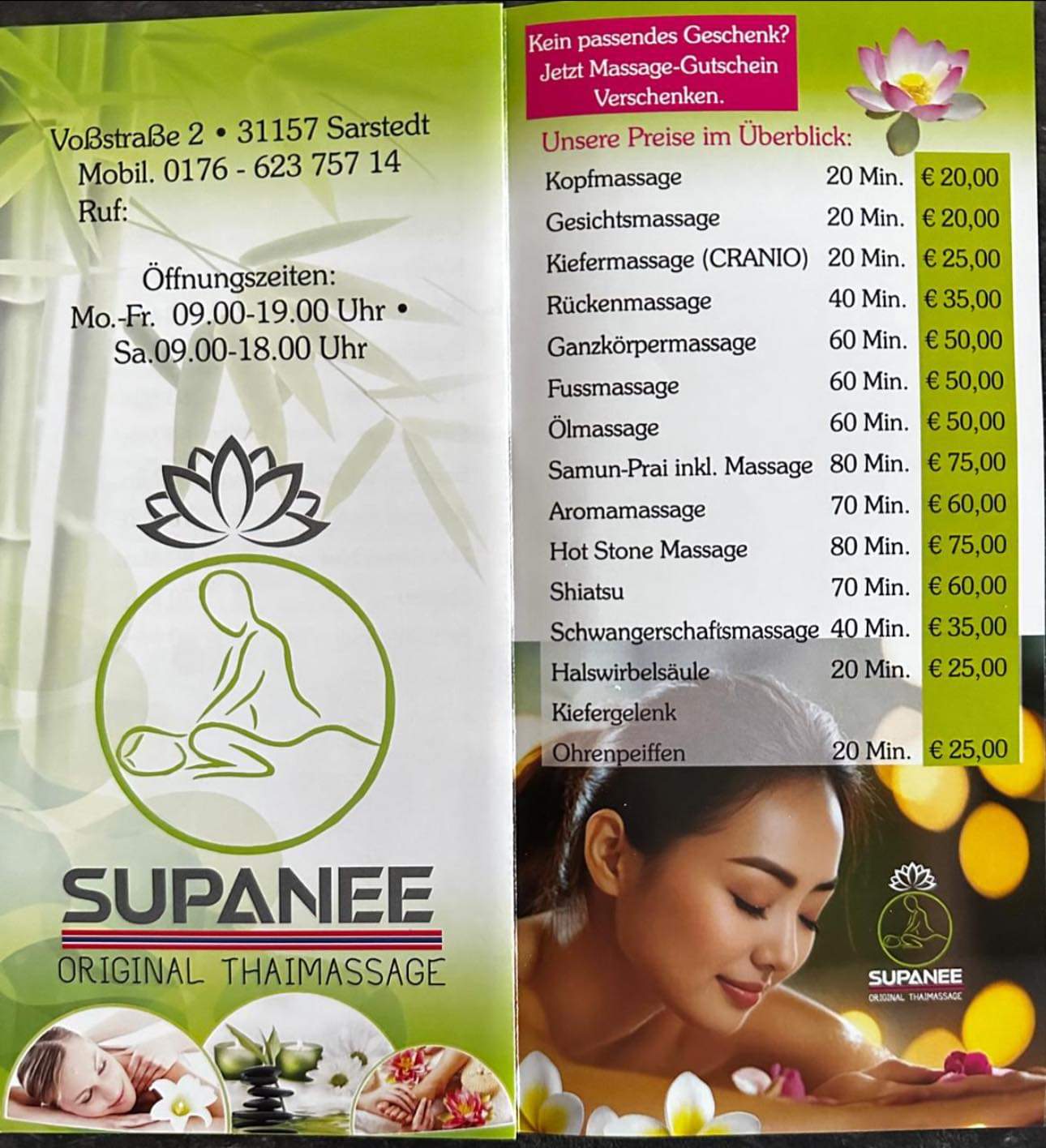 Supanee Thaimassage – Thai Massage in Hildesheim