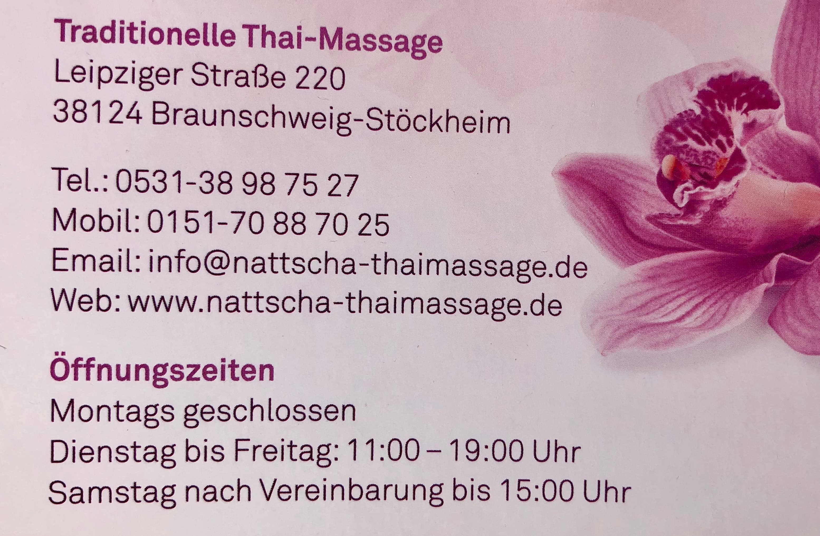 Phitchaya Tai-Massage – Thai Massage in Braunschweig