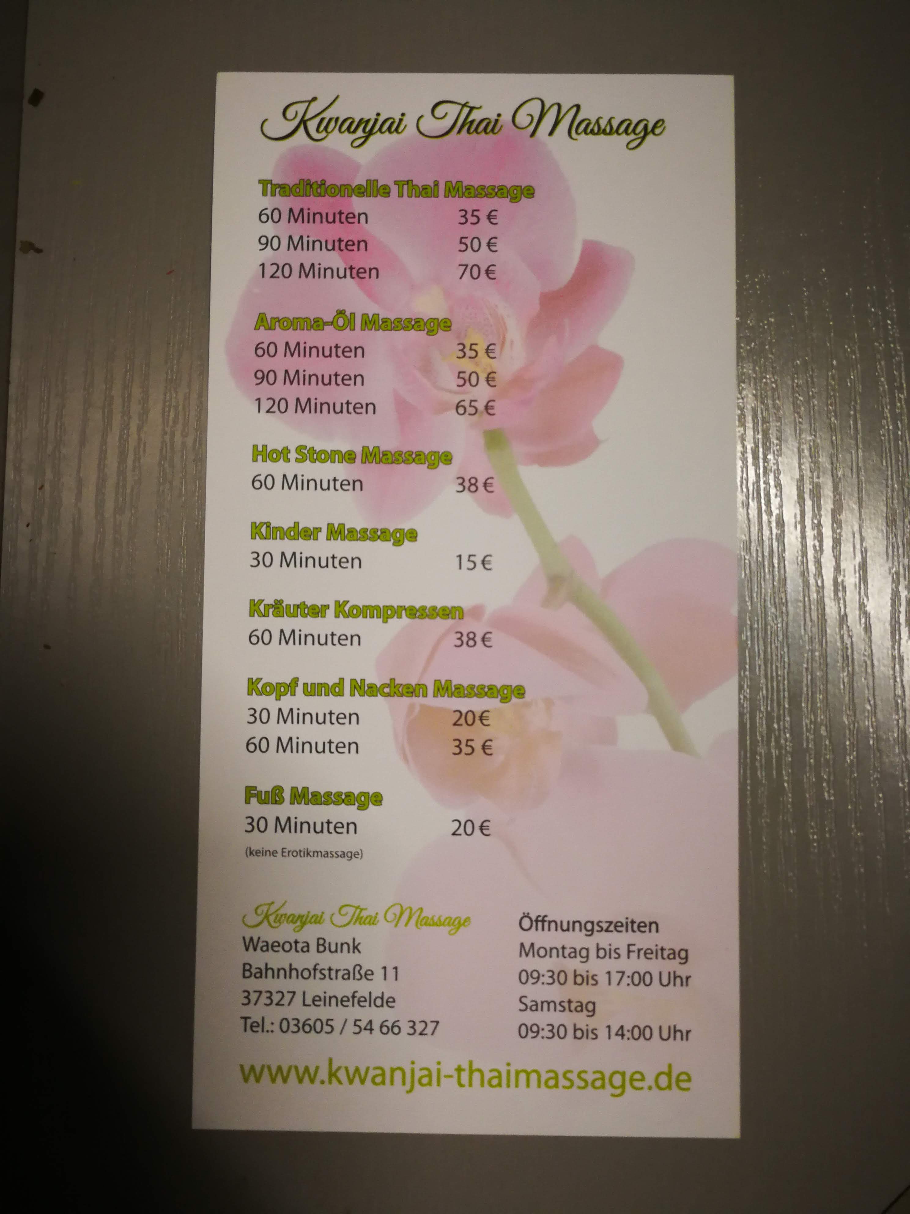 Kwanjai Thaimassage – Thai Massage in Mühlhausen