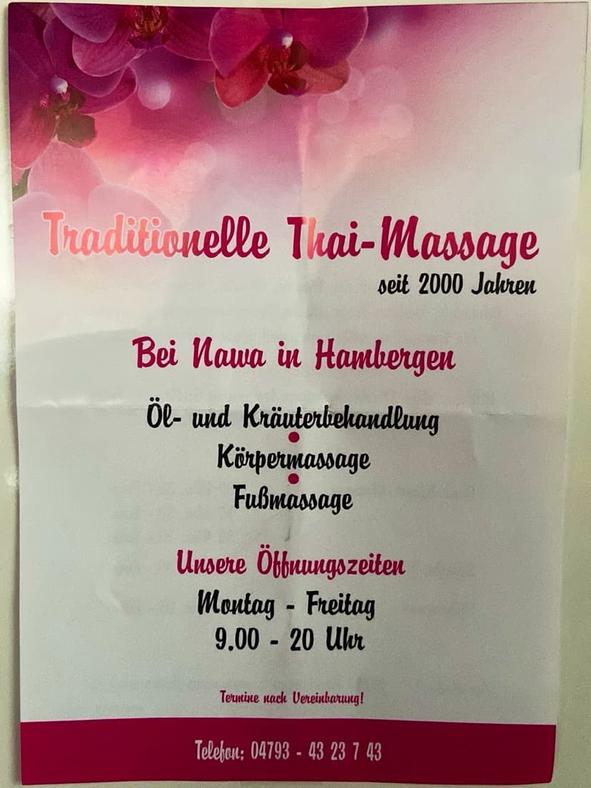 Nawa Traditionelle Thai-Massage – Thai Massage in Bremen
