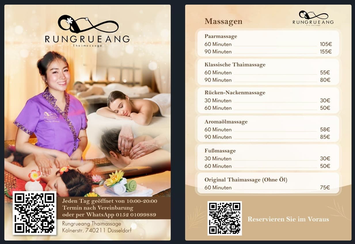 Rungrueang Thaimassage – Thai Massage in Düsseldorf
