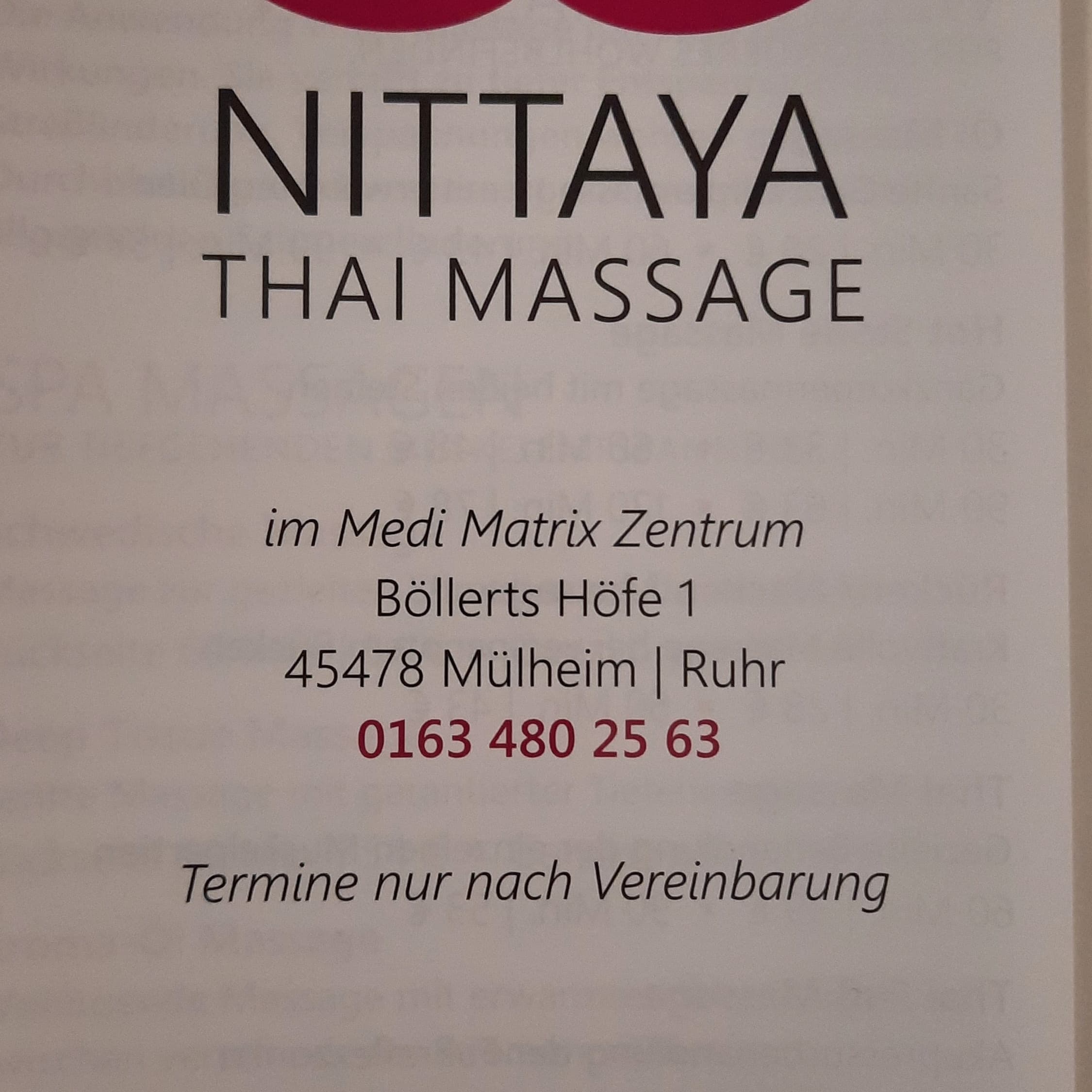 Foto 3 von Nittaya Thaimassage - Mülheim an der Ruhr