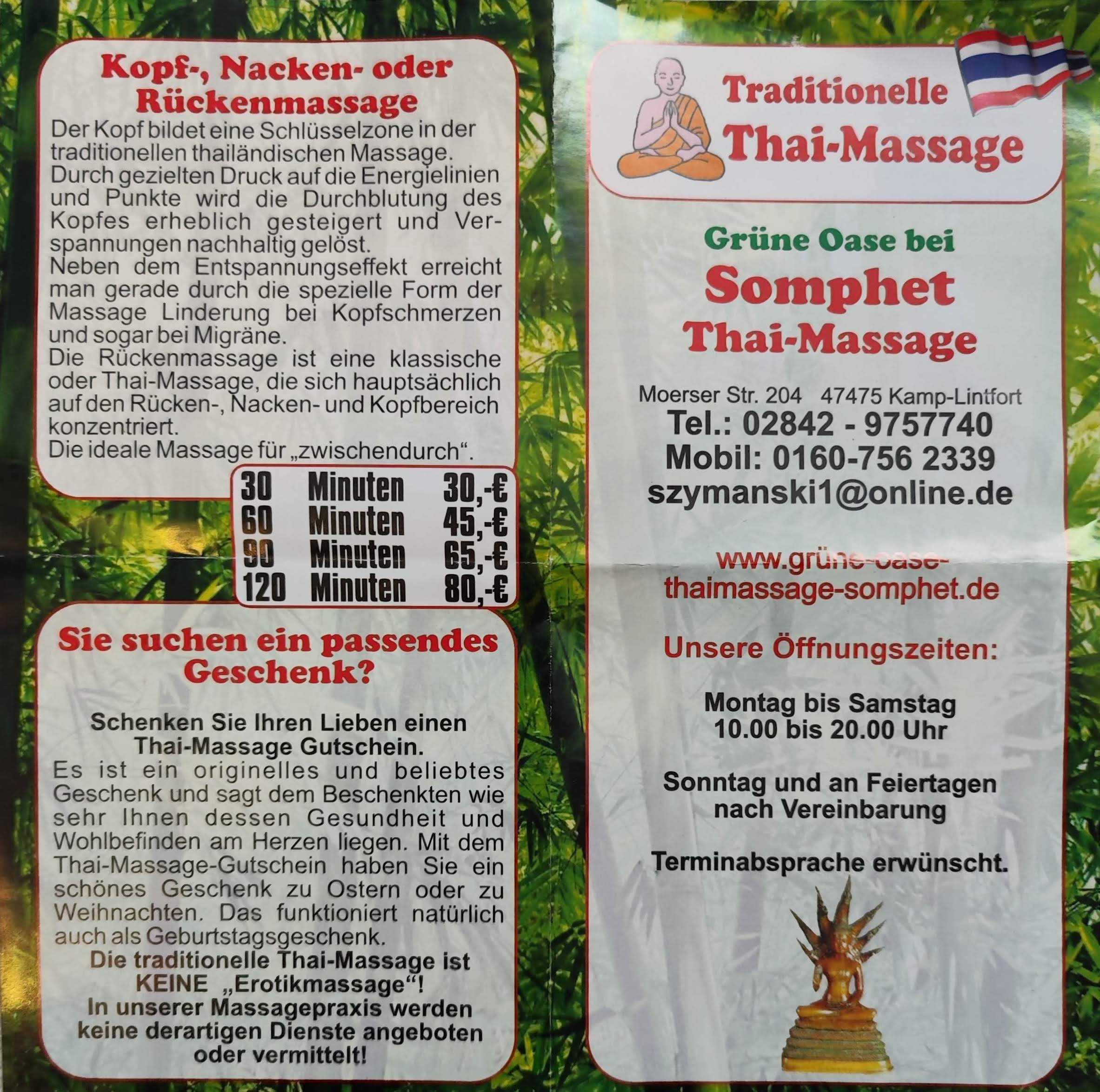 Foto 2 von Grüne Oase Thaimassage Somphet