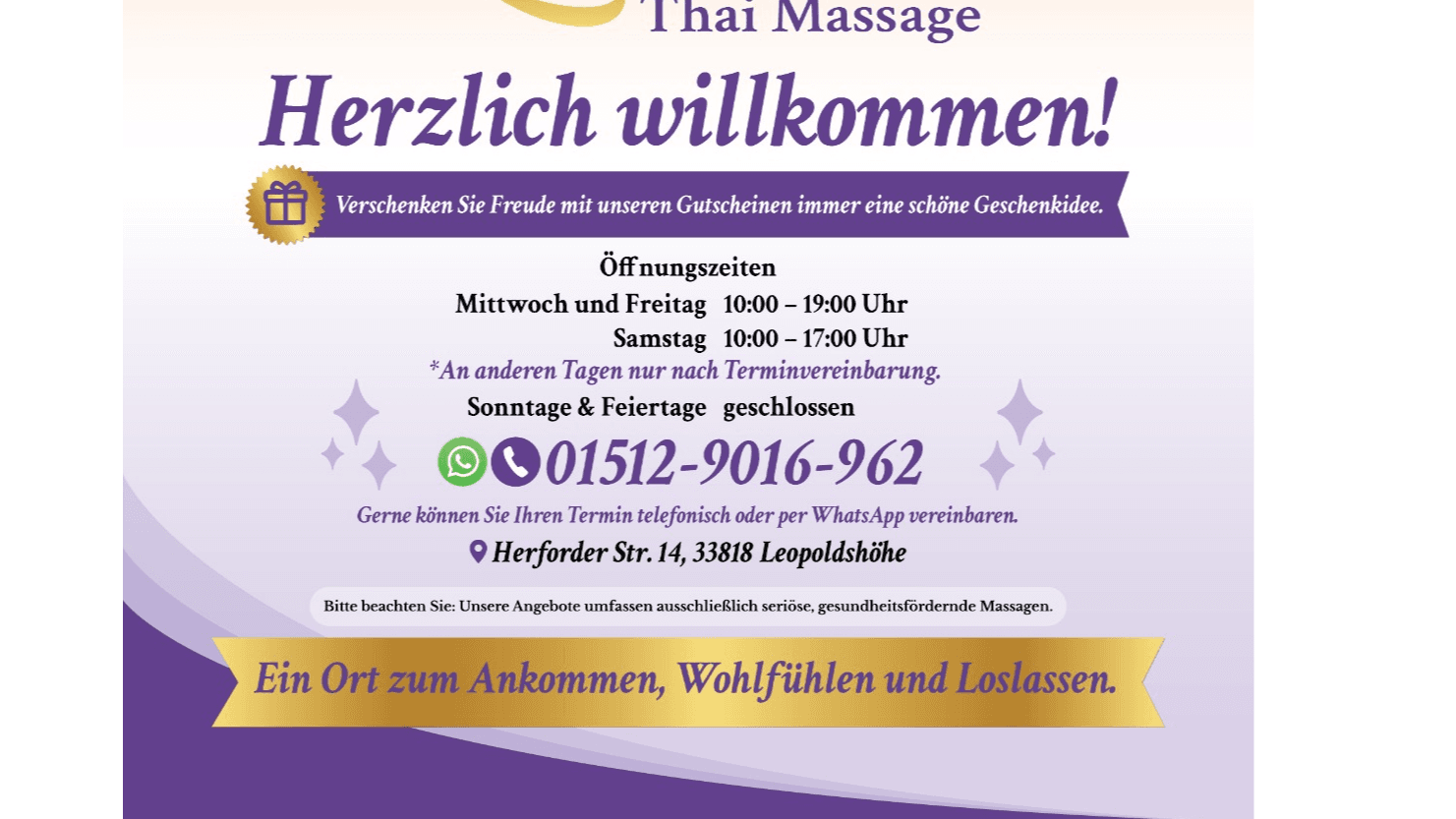 Suthin-Thaimassage – Thai Massage in Bielefeld