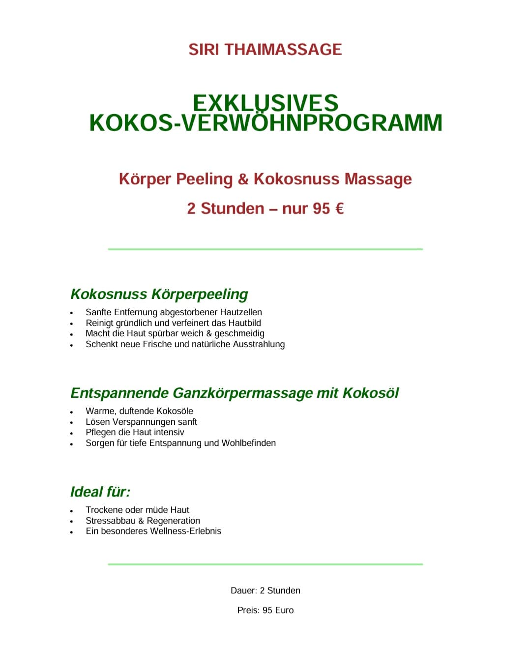 Siri Thaimassage – Thai Massage in Mönchengladbach