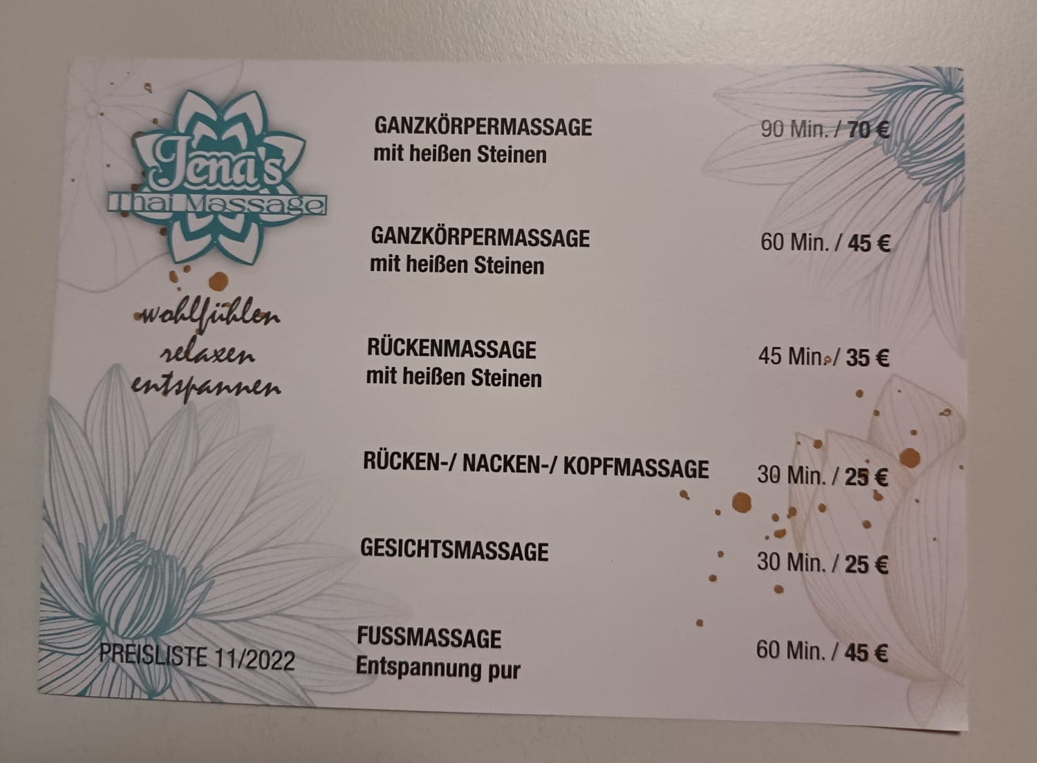 Jena Thaimassage – Thai Massage in Rietberg