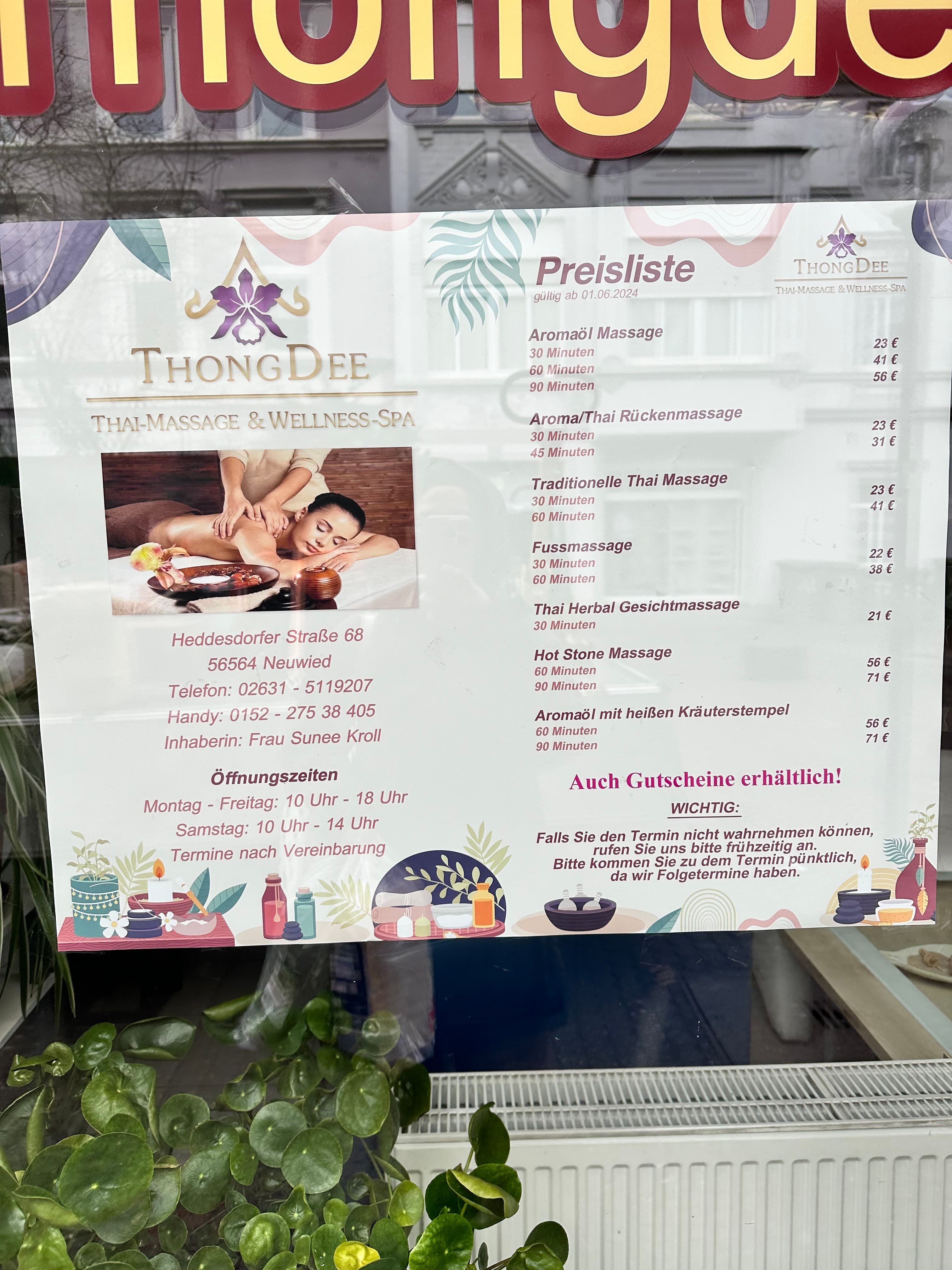 THONG Dee – Thai Massage in Koblenz