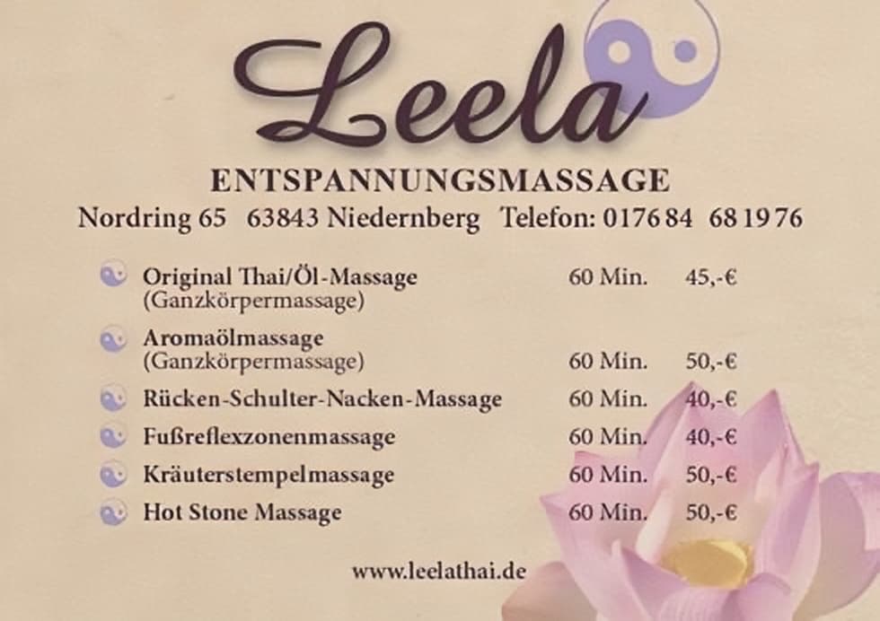 Leela Thai Massage – Thai Massage in Rodgau