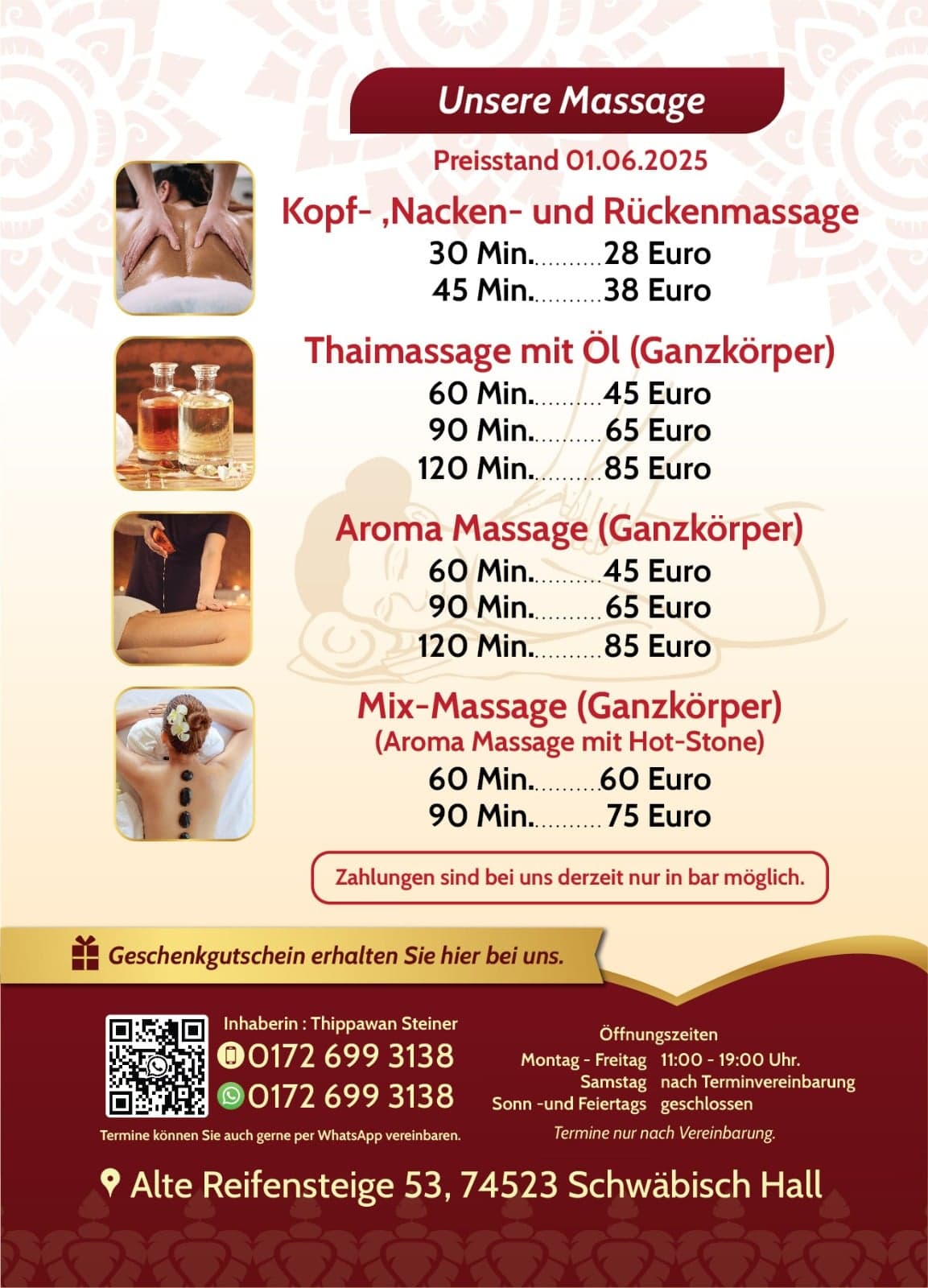 Foto 3 von Baan Nuad Thai Massage Schwäbisch Hall