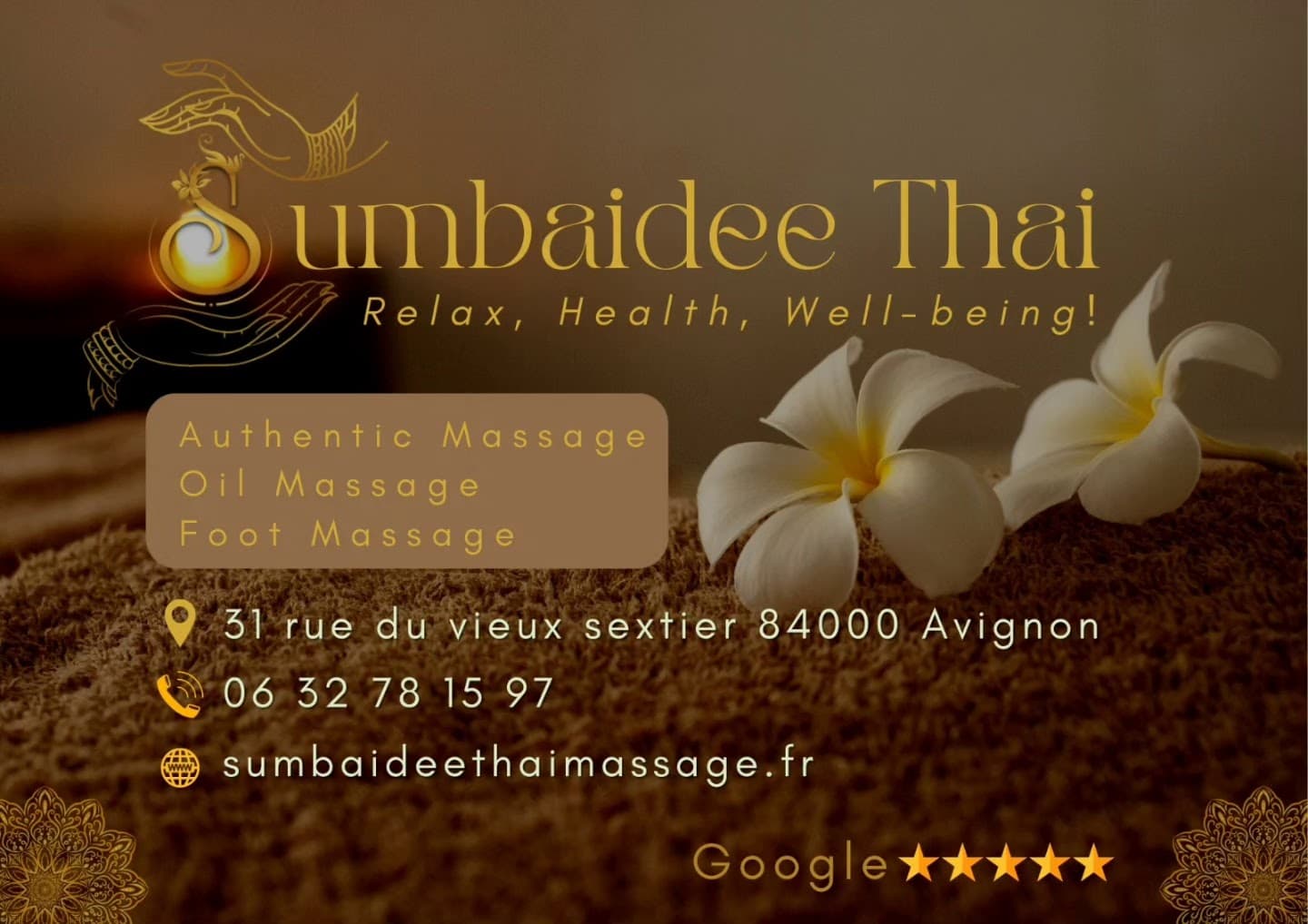 Sumbaidee Thai massage Avignon – massage thaï in Avignon
