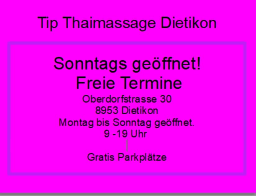 Foto 3 von Tip Thaimassage Dietikon EMR Zertifiziert