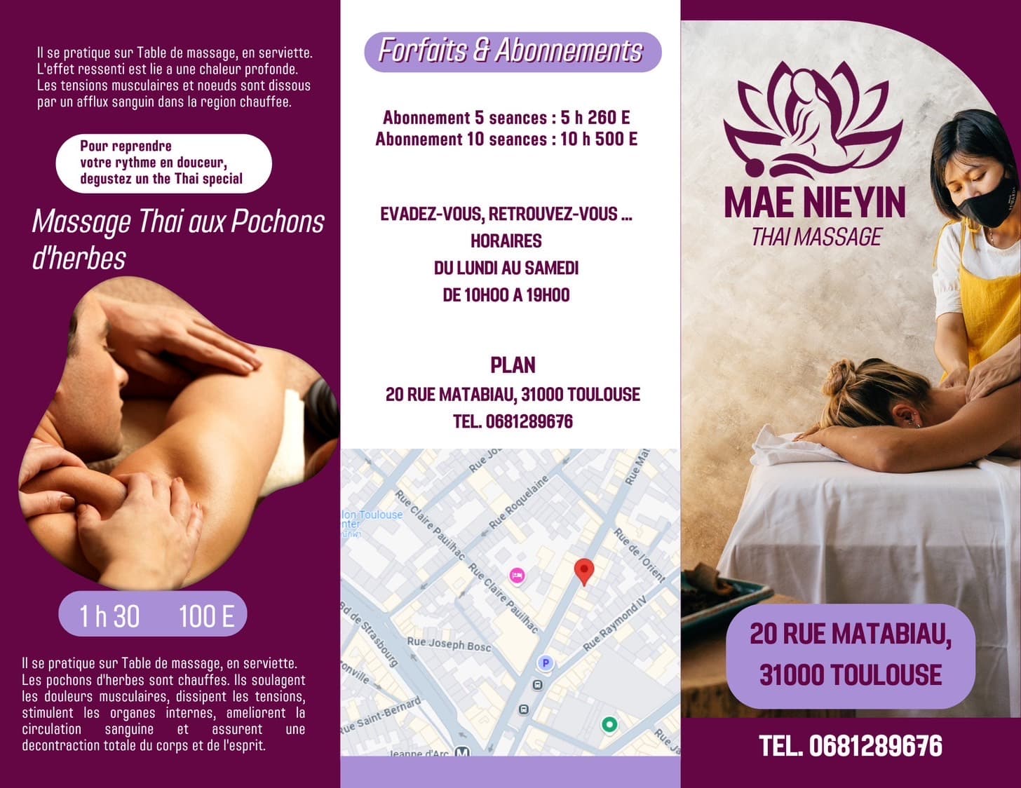 MAE NIEYIN – massage thaï in Toulouse
