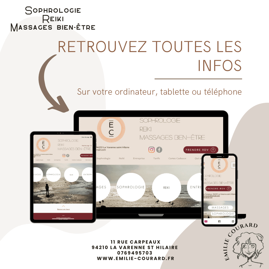 Photo 3 de Emilie Courard - Sophrologue Relaxologue Praticienne Reiki Praticienne Massages Bien-être