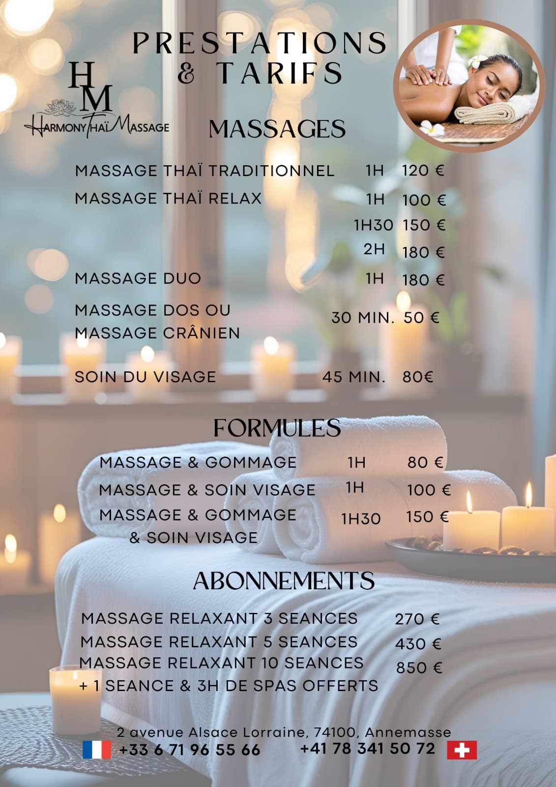 Harmony thaï Massage 74 – massage thaï in Annecy