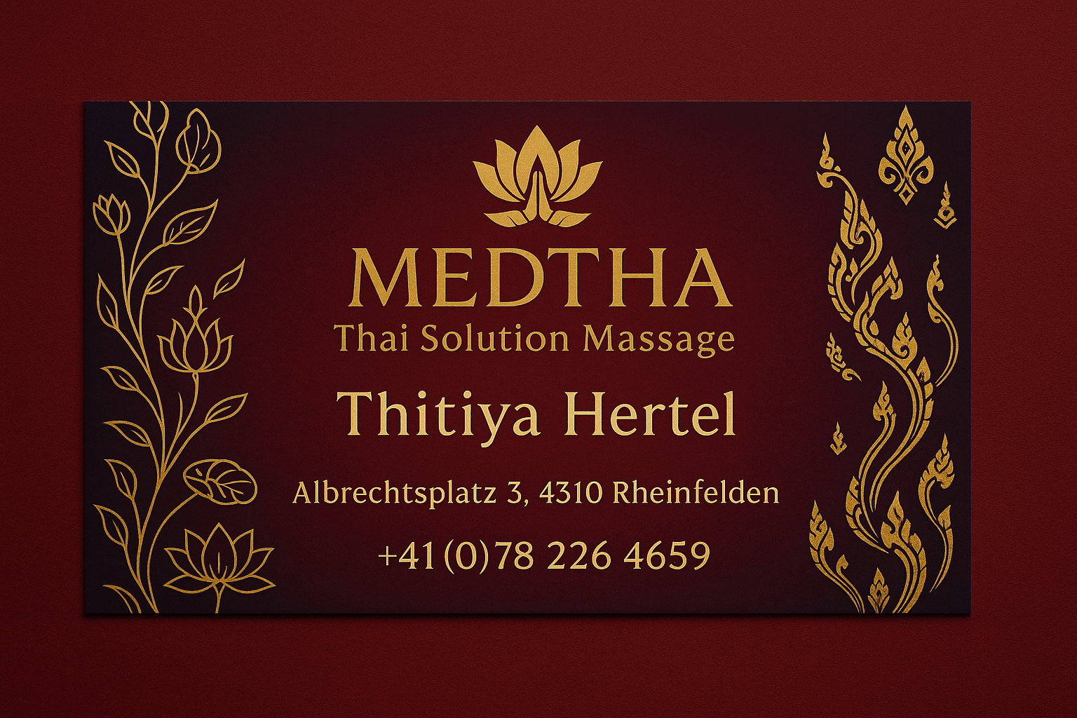 Medtha Thai Massage – Thai Massage in Rheinfelden