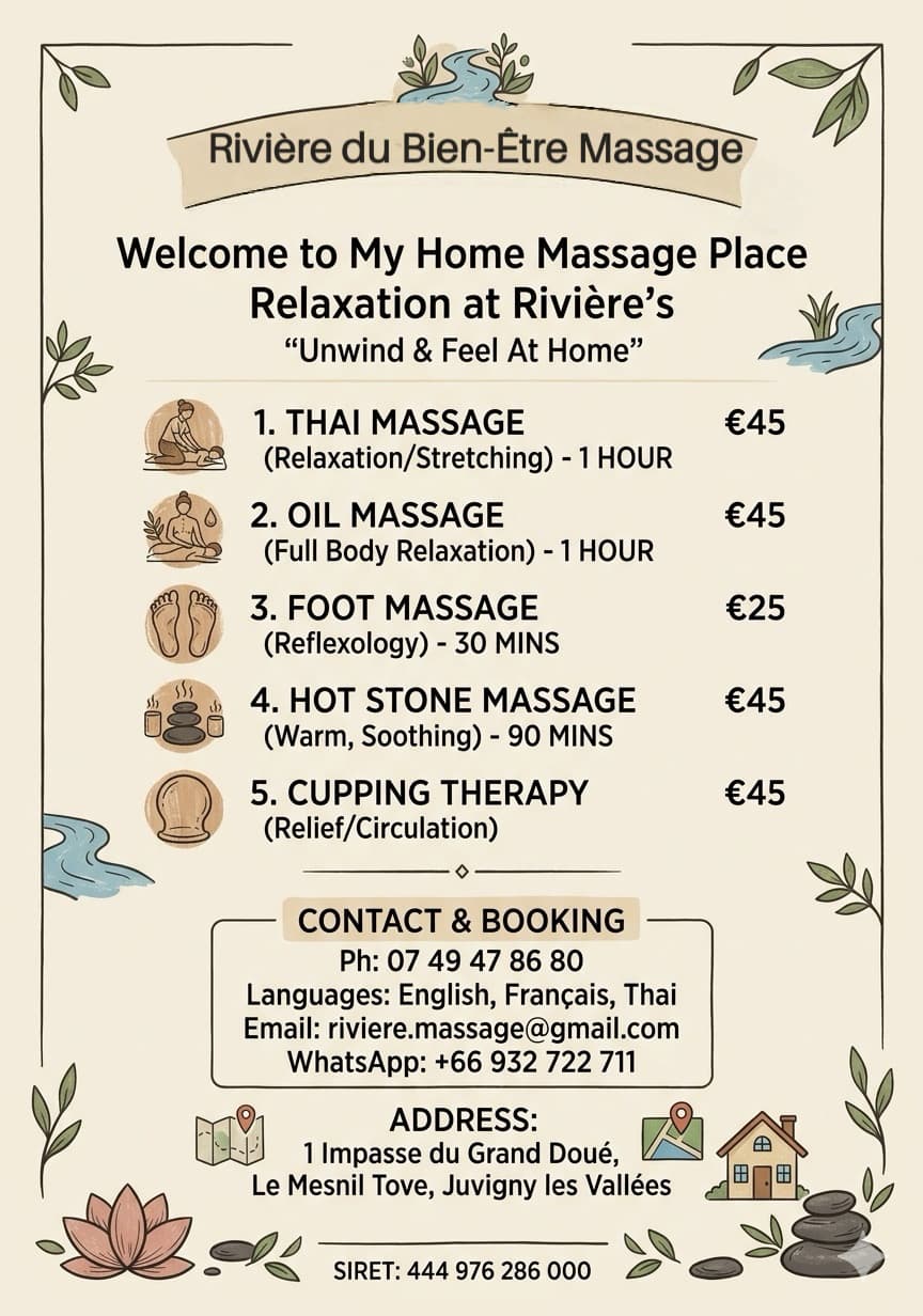 Photo 3 de Rivière du Bien-Être Massage