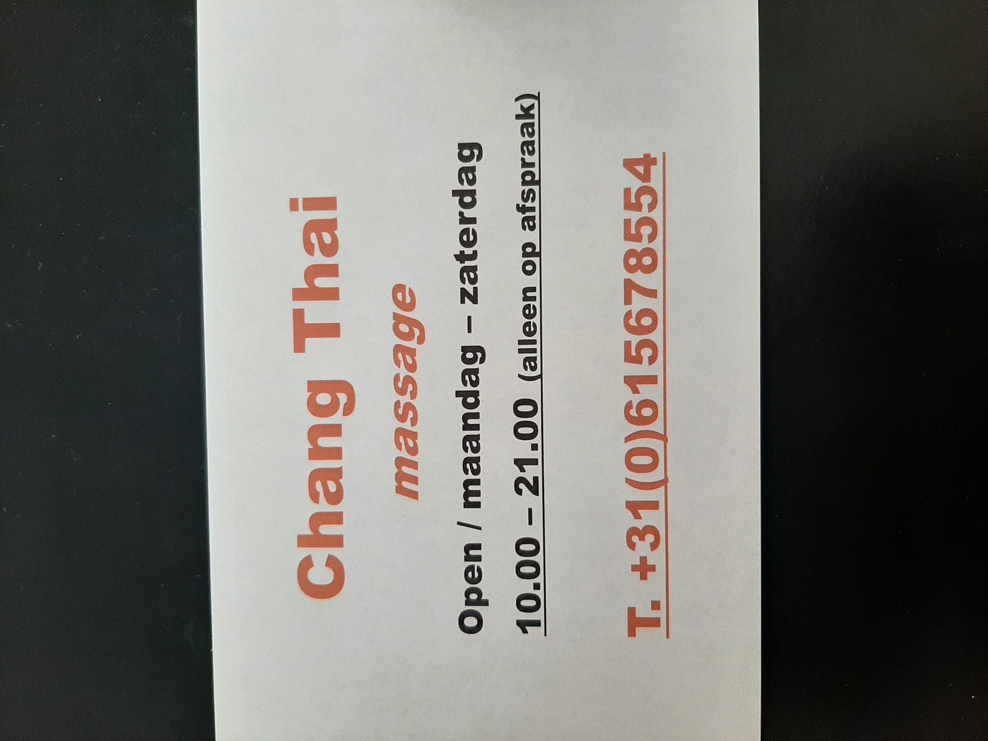 Chang Thai Massage – Thaise massage in Amersfoort