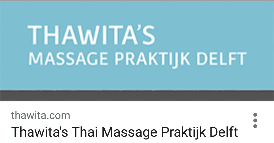 Foto 3 van Thawita Thaise massage praktijk