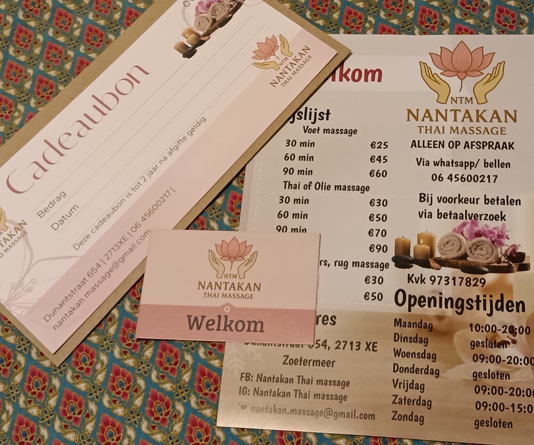 Nantakan Thai Massage – Thaise massage in Zoetermeer