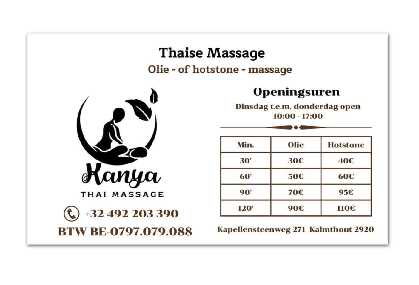Kanya Thai Massage – Thaise massage in Antwerp