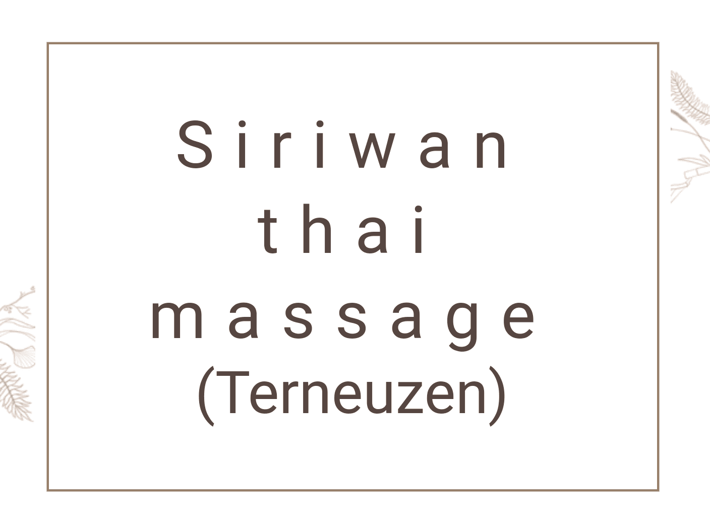 Foto 2 van Siriwan thai massage Terneuzen