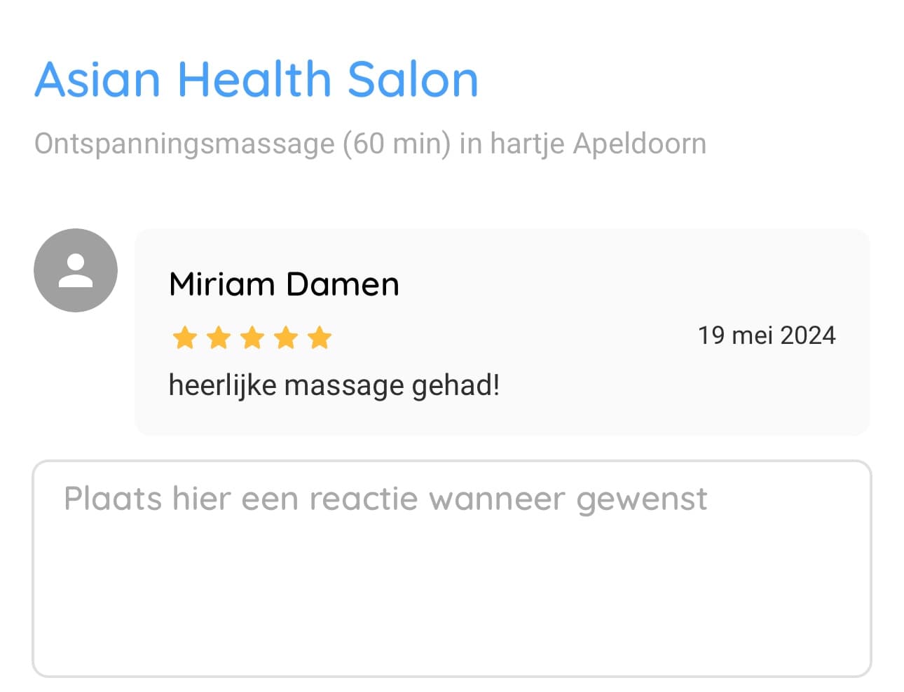 Foto 2 van Asian Health Salon massage salon en nail salon💆