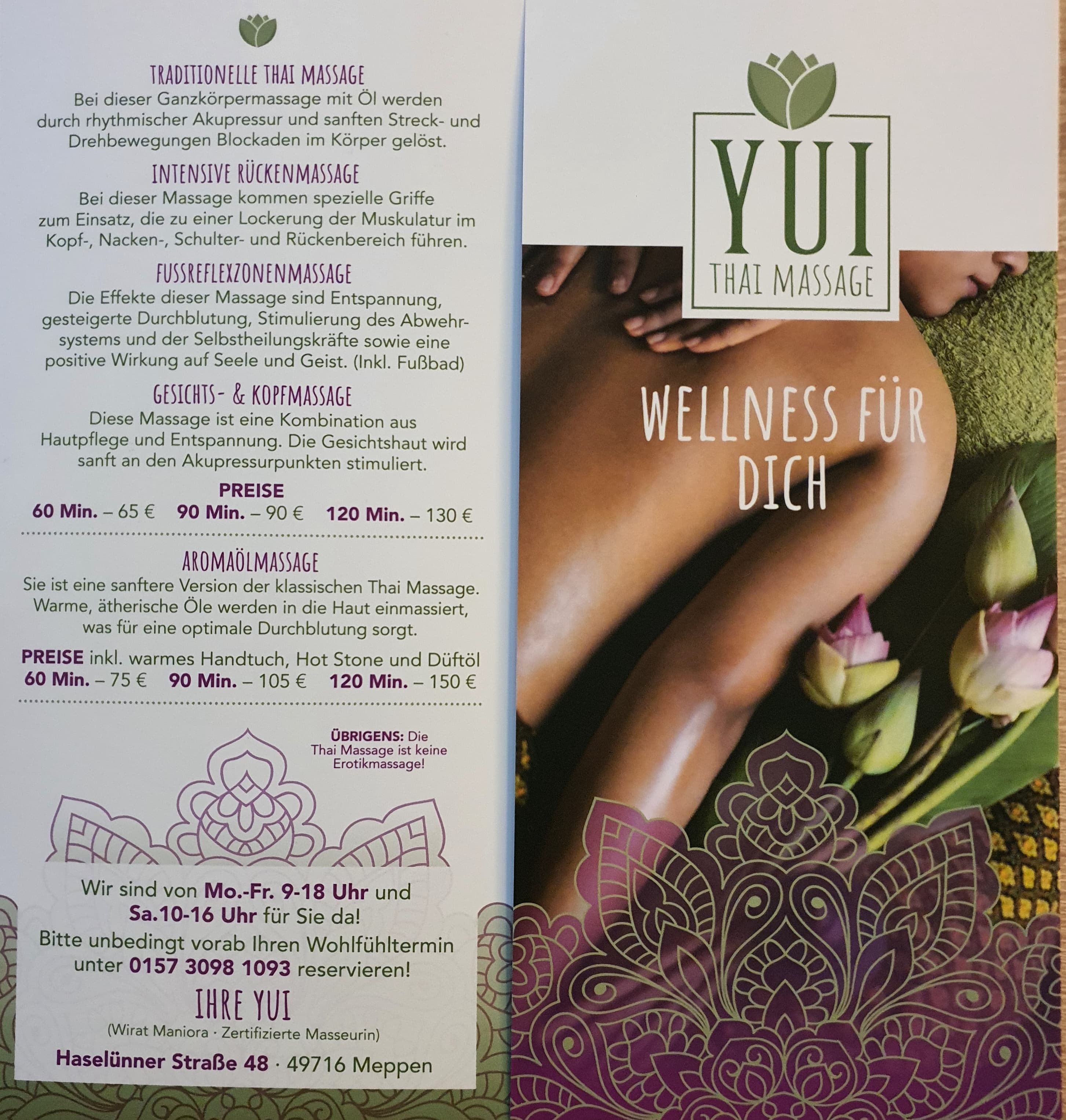 Hauptfoto von Yui Thai Massage &Wellness