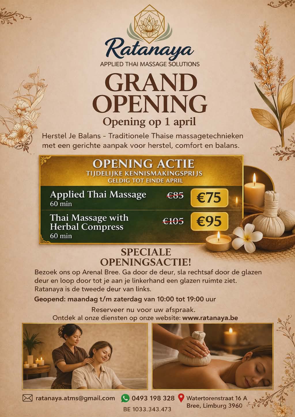 Ratanaya Applied Thai Massage Solutions – Thaise massage in Genk