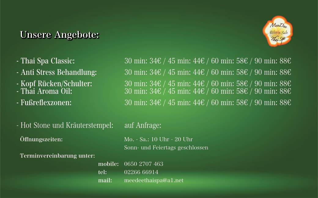 Foto 3 von MeeDee Thai Spa - Stockerau
