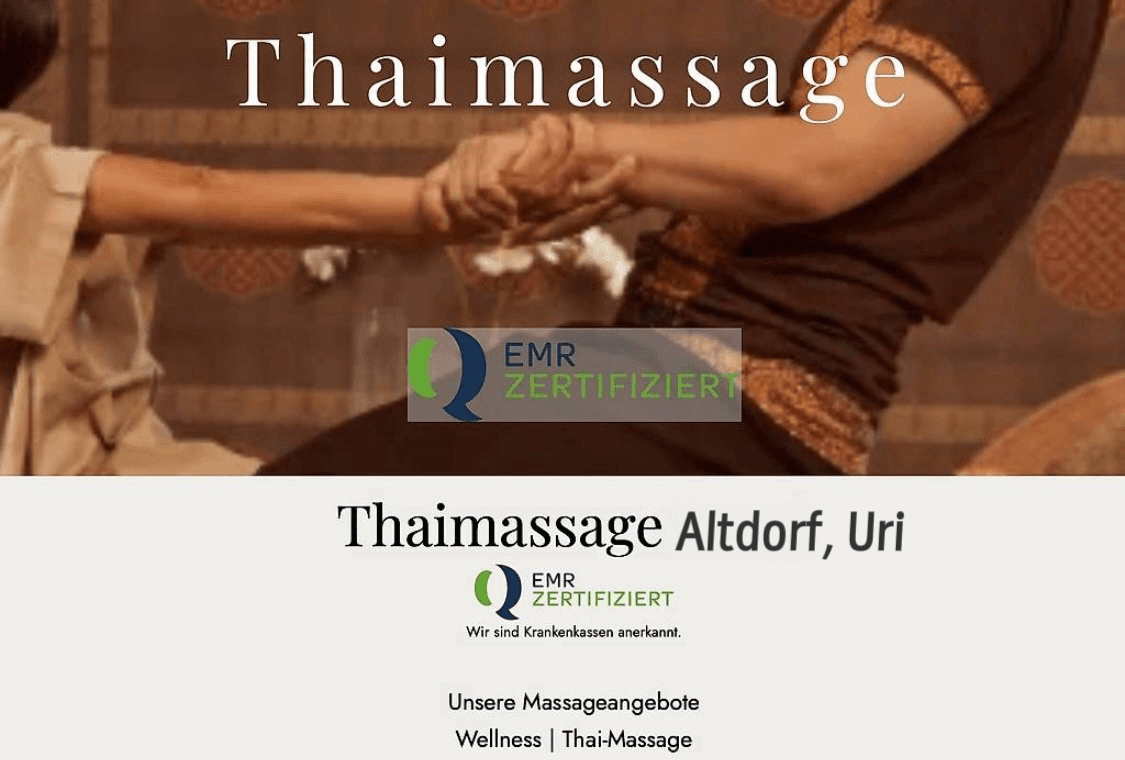 Touch of Care Thaimassage-Krankenkasse anerkannt – Thai Massage in Horw