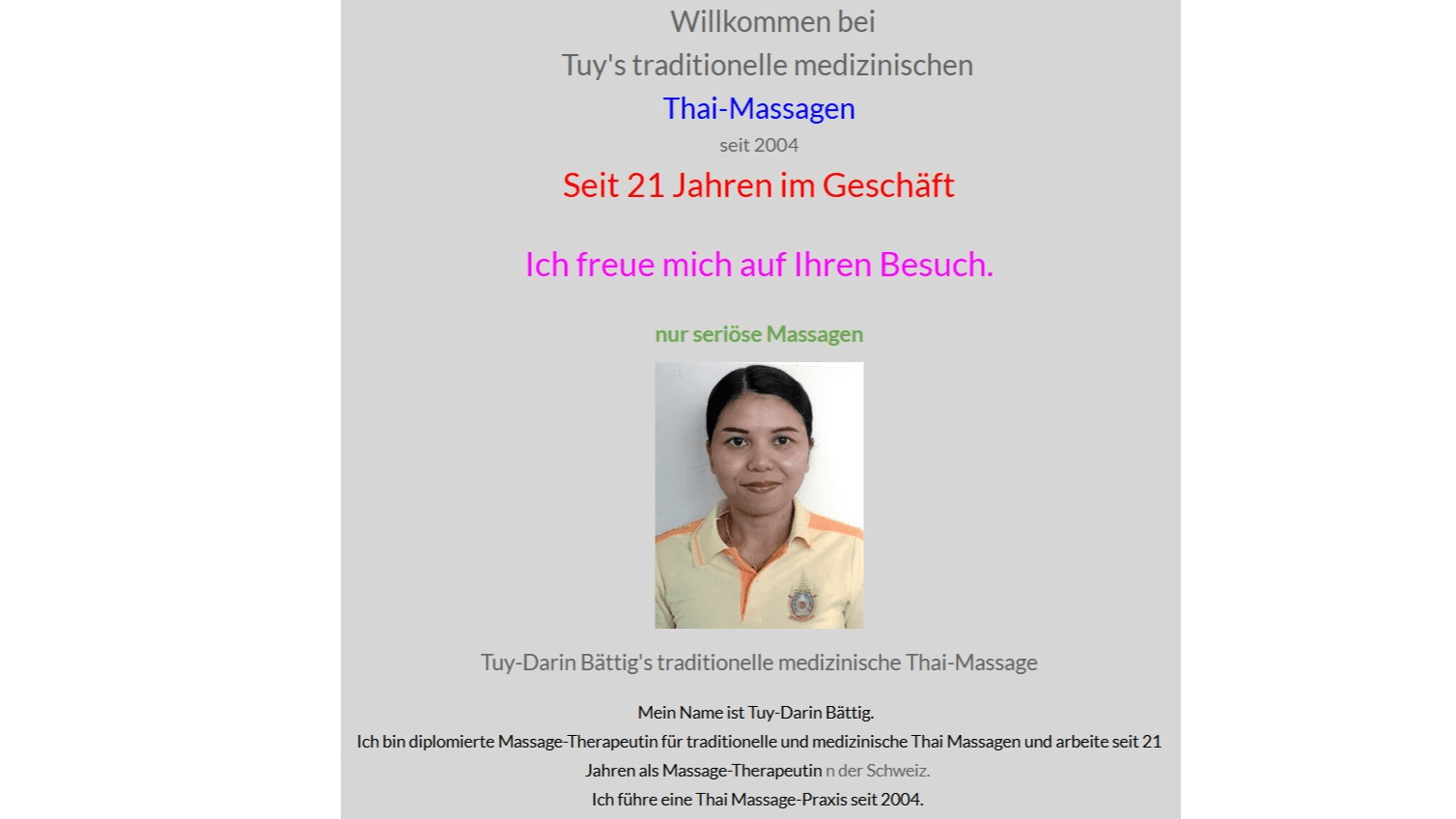 Tuy's Thai-Massage Dietikon – Thai Massage in Dietikon