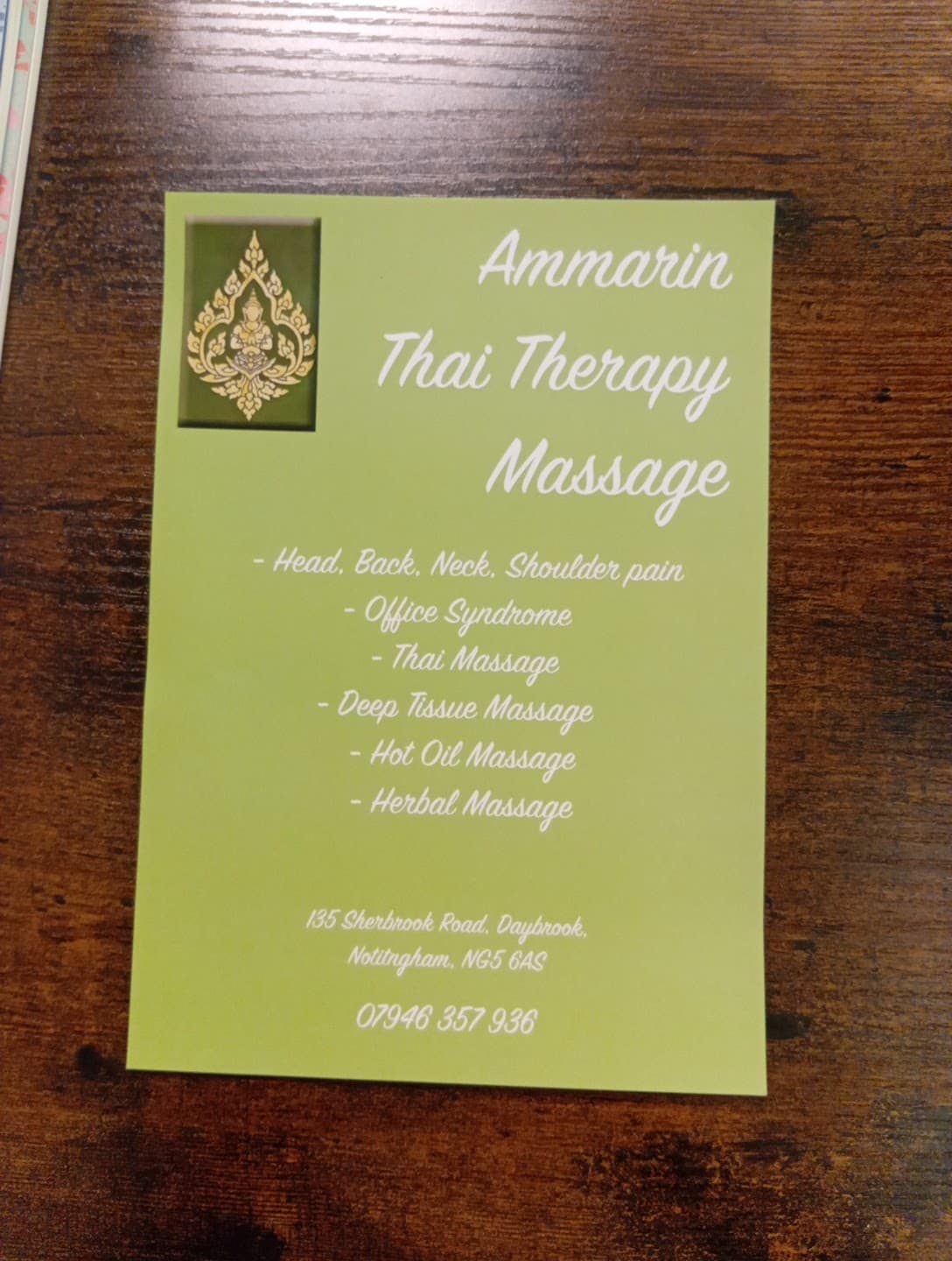 Photo 2 of Ammarin Thai Therapy Massage