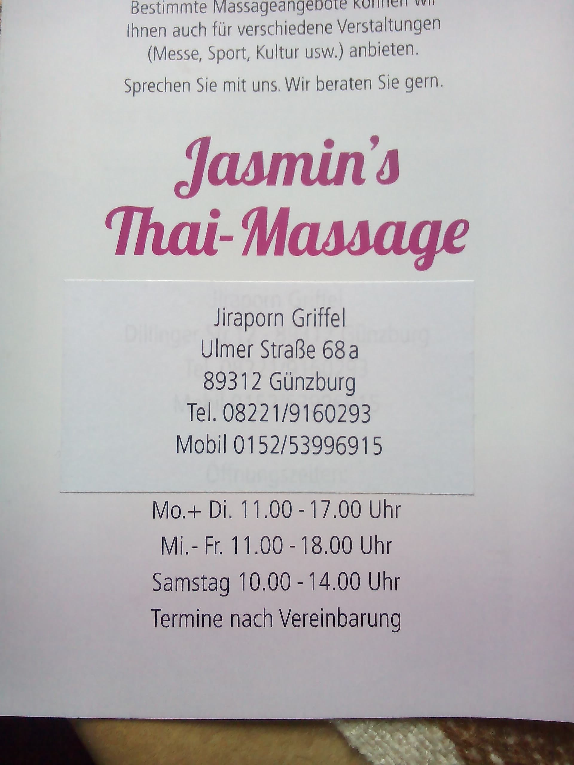 Photo 3 of Jasmins Thaimassage